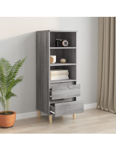 Credenza Grigio Sonoma 40x36x110 cm in Legno Multistrato