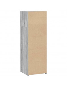 Credenza Grigio Sonoma 40x41x124cm in Legno Multistrato