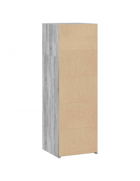 Credenza Grigio Sonoma 40x41x124cm in Legno Multistrato