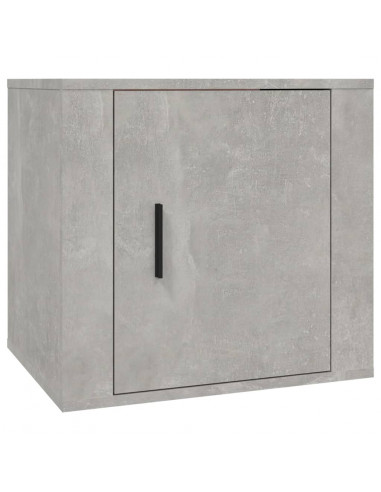 Comodini 2 pz Grigio Cemento 50x39x47 cm
