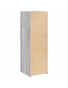 Credenza Grigio Sonoma 40x42,5x124 cm in Legno Multistrato