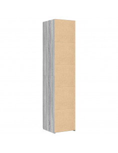 Credenza Grigio Sonoma 40x42,5x185 cm in Legno Multistrato