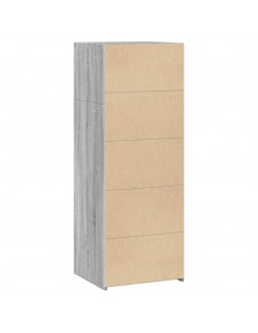 Credenza Grigio Sonoma 45x41x124 cm in Legno Multistrato