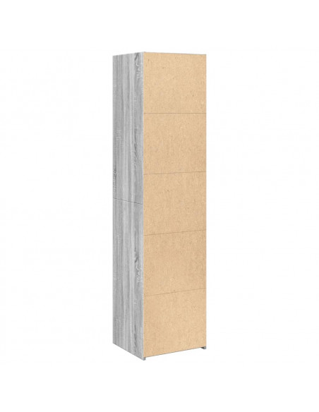Credenza Grigio Sonoma 45x41x185 cm in Legno Multistrato