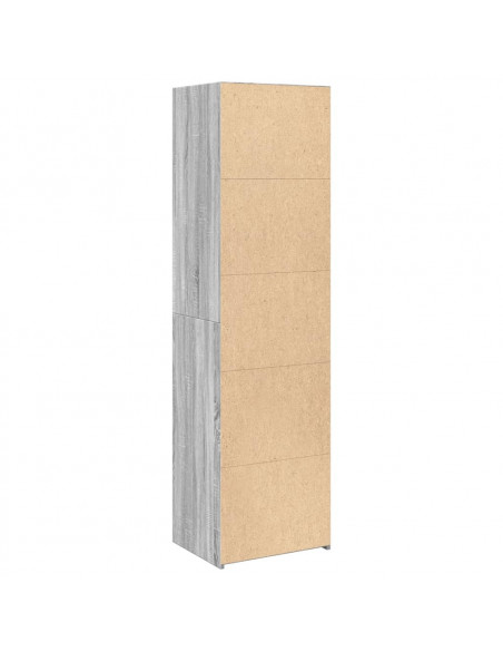 Credenza Grigio Sonoma 50x41x185 in Legno Multistrato