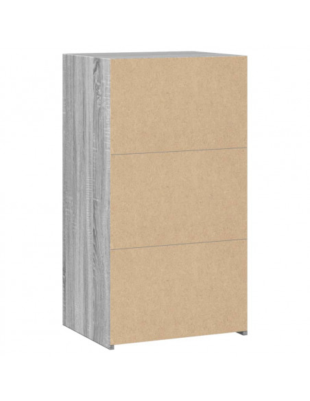 Credenza Grigio Sonoma 50x41x93 cm in Legno Multistrato