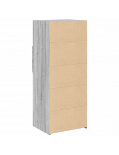 Credenza Grigio Sonoma 50x42,5x124 cm in Legno Multistrato