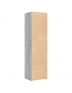 Credenza Grigio Sonoma 50x42,5x185 cm in Legno Multistrato