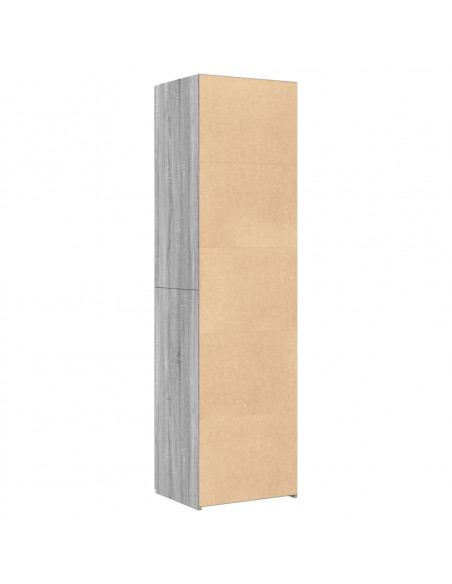 Credenza Grigio Sonoma 50x42,5x185 cm in Legno Multistrato