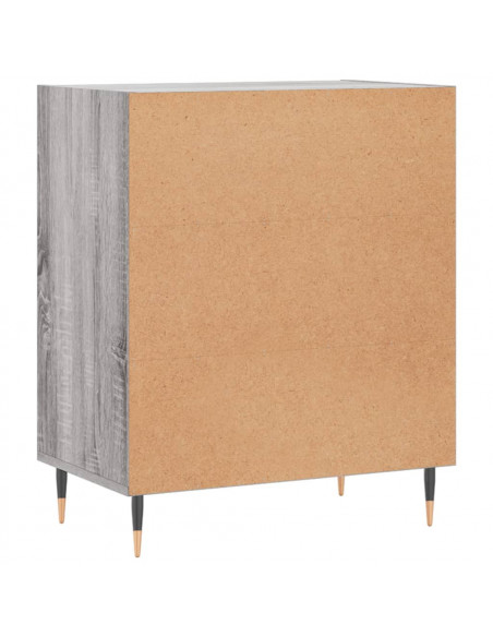Credenza Grigio Sonoma 57x35x70 cm in Legno Multistrato