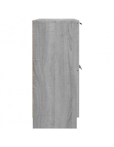 Credenza Grigio Sonoma 60x30x70 cm in Legno Multistrato
