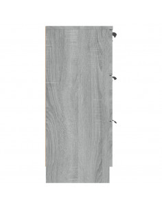 Credenza Grigio Sonoma 60x30x70 cm in Legno Multistrato