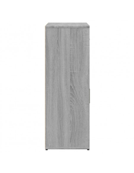 Credenza Grigio Sonoma 60x30x84 cm in Legno Multistrato