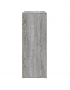 Credenza Grigio Sonoma 60x31x84 cm in Legno Multistrato