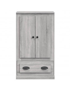 Credenza Grigio Sonoma 60x35,5x103,5 cm in Legno Multistrato