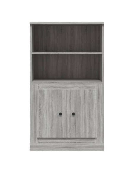 Credenza Grigio Sonoma 60x35,5x103,5 cm in Legno Multistrato