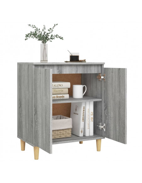 Credenza Grigio Sonoma 60x35x70 cm in Legno Ingegnerizzato