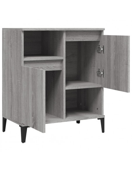 Credenza Grigio Sonoma 60x35x70 cm in Legno Multistrato
