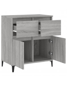 Credenza Grigio Sonoma 60x35x70 cm in Legno Multistrato
