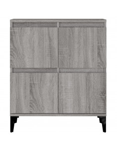 Credenza Grigio Sonoma 60x35x70 cm in Legno Multistrato