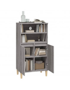 Credenza Grigio Sonoma 60x36x110 cm in Legno Multistrato