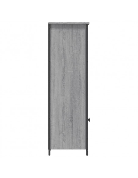 Credenza Grigio Sonoma 62x32x103,5 cm in Legno Multistrato