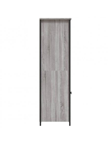 Credenza Grigio Sonoma 62x36x121,5 cm in Legno Multistrato
