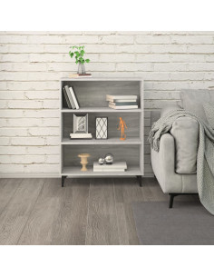 Credenza Grigio Sonoma 69,5x32,5x90 cm in Legno Multistrato