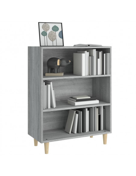 Credenza Grigio Sonoma 69,5x32,5x90 cm in Legno Multistrato