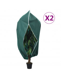 Coperture con Cerniera per Piante 2pz 70 g/m² 3,93x3 m 2