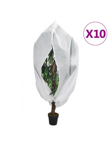 Coperture con Cerniera per Piante 10pz 70 g/m² 1x1,55 m