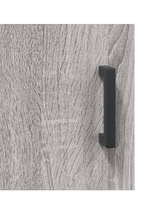 Credenza Grigio Sonoma 69,5x34x180 cm in Legno Multistrato