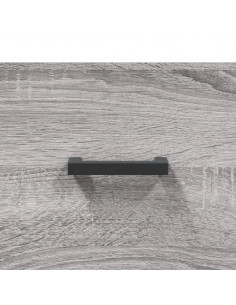 Credenza Grigio Sonoma 69,5x34x180 cm in Legno Multistrato