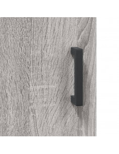 Credenza Grigio Sonoma 69,5x34x180 cm in Legno Multistrato