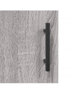 Credenza Grigio Sonoma 69,5x34x180 cm in Legno Multistrato