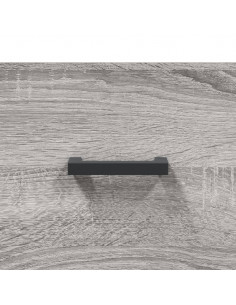 Credenza Grigio Sonoma 69,5x34x180 cm in Legno Multistrato