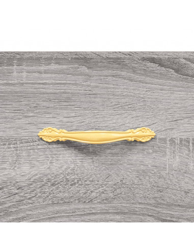 Credenza Grigio Sonoma 69,5x34x180 cm in Legno Multistrato