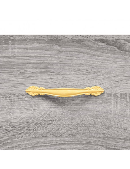 Credenza Grigio Sonoma 69,5x34x180 cm in Legno Multistrato