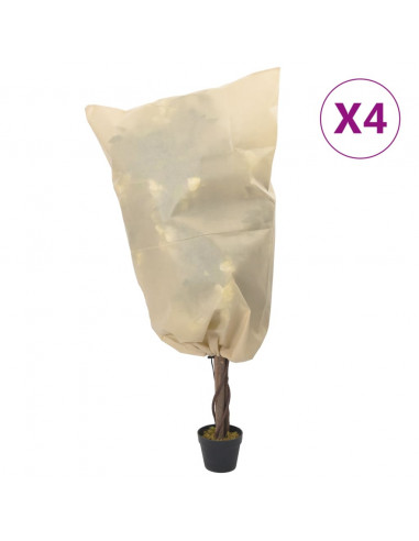 Coperture con Coulisse per Piante 4pz 70 g/m² 0,8x1,2 m