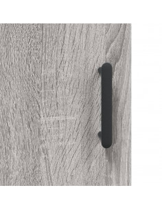 Credenza Grigio Sonoma 69,5x34x180 cm in Legno Multistrato