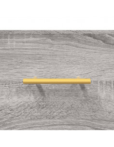 Credenza Grigio Sonoma 69,5x34x180 cm in Legno Multistrato