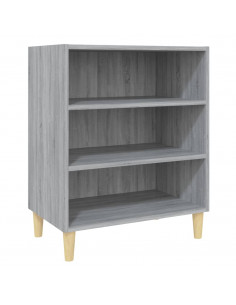 Credenza Grigio Sonoma 57x35x70 cm in Truciolato 2