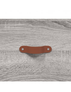 Credenza Grigio Sonoma 69,5x34x180 cm in Legno Multistrato