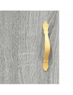 Credenza Grigio Sonoma 69,5x34x180 cm in Legno Multistrato