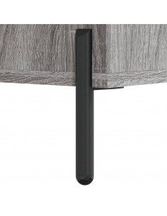 Credenza Grigio Sonoma 69,5x34x90 cm in Legno Multistrato