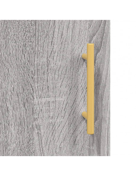 Credenza Grigio Sonoma 69,5x34x90 cm in Legno Multistrato