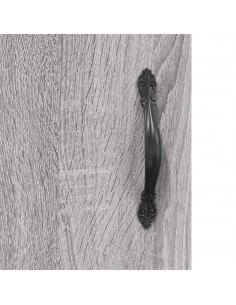 Credenza Grigio Sonoma 69,5x34x90 cm in Legno Multistrato