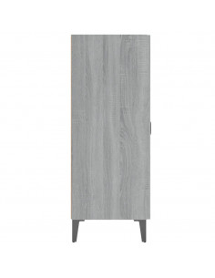 Credenza Grigio Sonoma 69,5x34x90 cm in Legno Multistrato