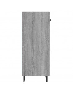 Credenza Grigio Sonoma 69,5x34x90 cm in Legno Multistrato