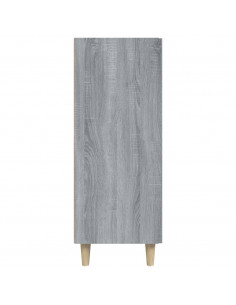 Credenza Grigio Sonoma 69,5x34x90 cm in Legno Multistrato